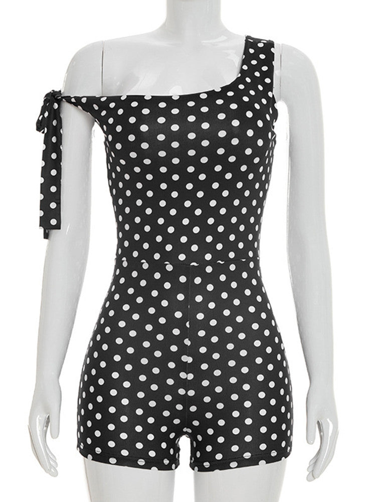 Joskaa Polka Dot Sleeveless Bodycon Romper - romper image 2