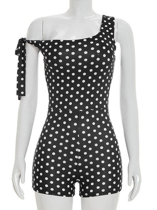 Joskaa Polka Dot Sleeveless Bodycon Romper - romper image 2