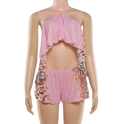 Joskaa Backless Halter Two Piece Set - two piece set image 5
