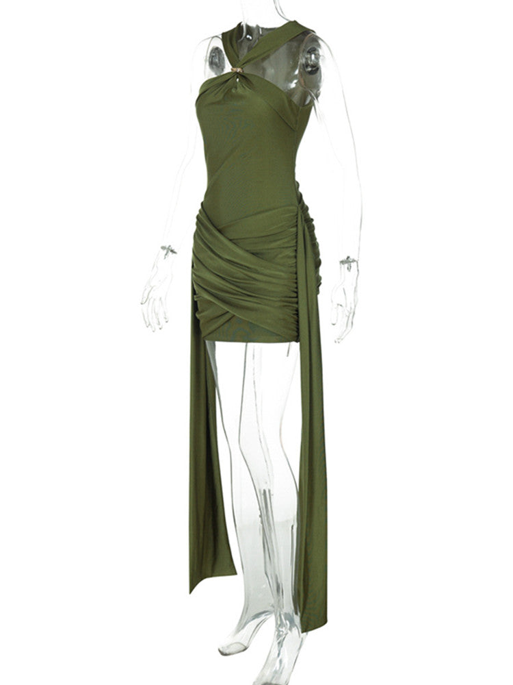 Joskaa Ruched Sleeveless Bodycon Dress - bodycon dress image 3