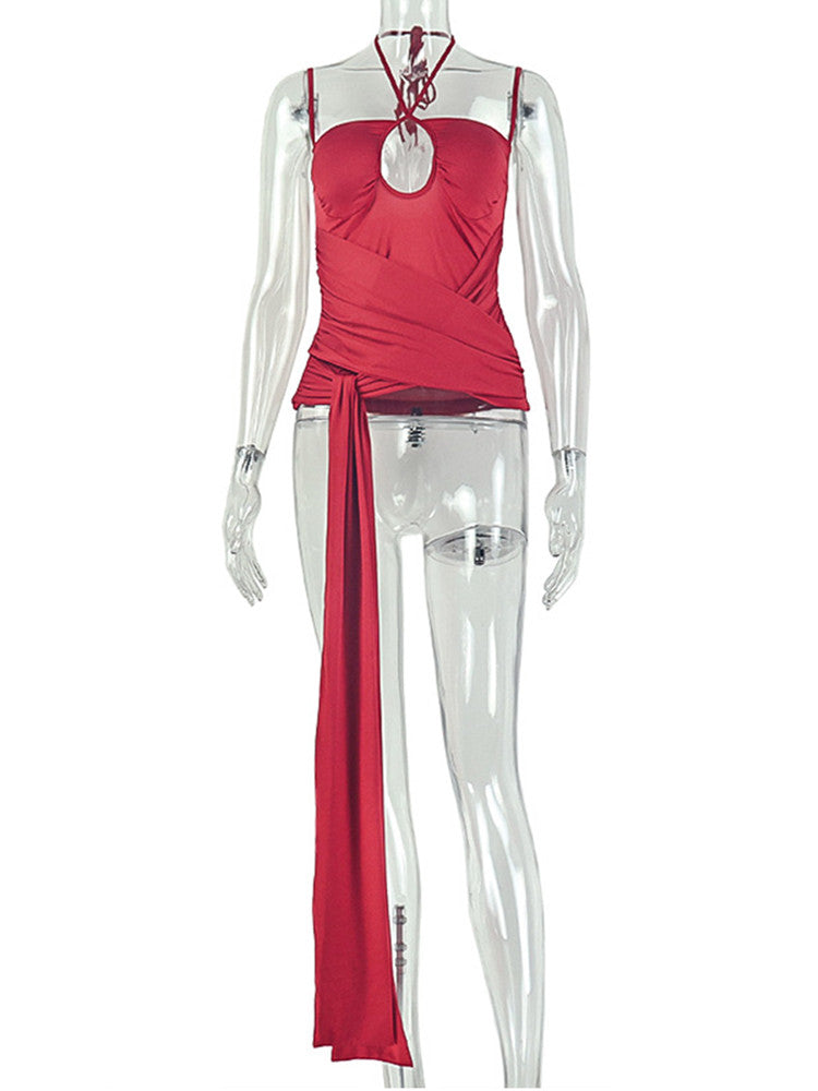 Joskaa Ruched Top Wrap Chest Slip - top image 2