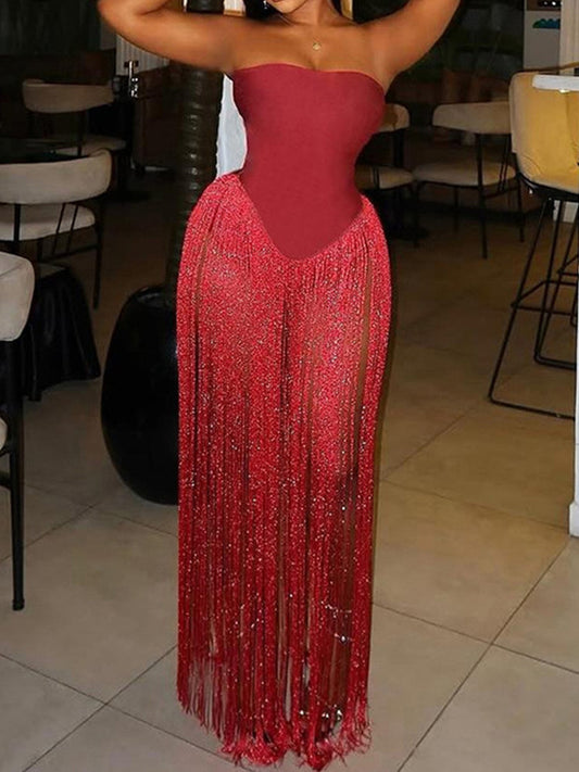 Joskaa Strapless Bodycon Bodysuit Valentines Day Bodysuits - bodysuit image 1