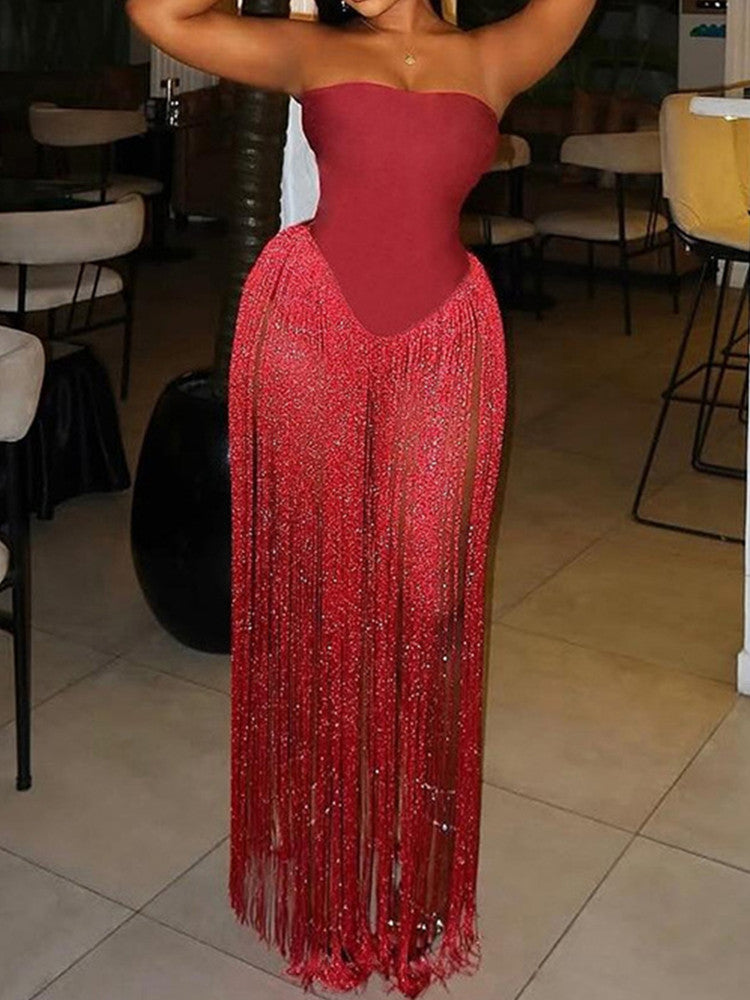 Joskaa Strapless Bodycon Bodysuit Valentines Day Bodysuits - bodysuit image 1