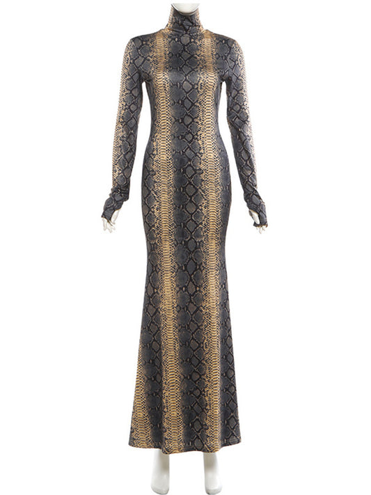 Joskaa Long Sleeve Bodycon Maxi Dress - maxi dress image 2