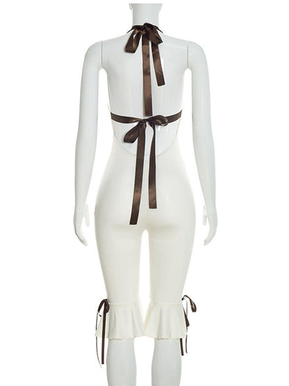 Joskaa Backless Halter Bodycon Romper - romper image 3