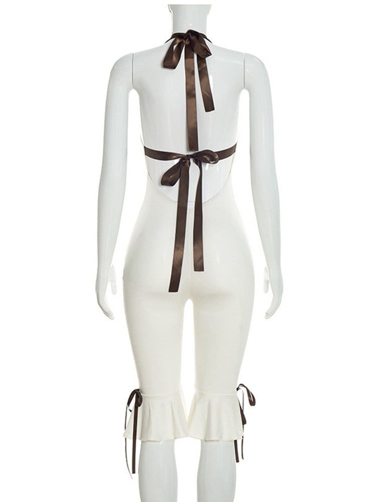 Joskaa Backless Halter Bodycon Romper - romper image 3