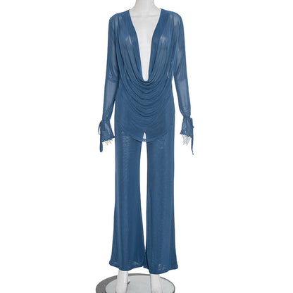Joskaa Long Sleeve Flare Two Piece Set - two piece set image 6
