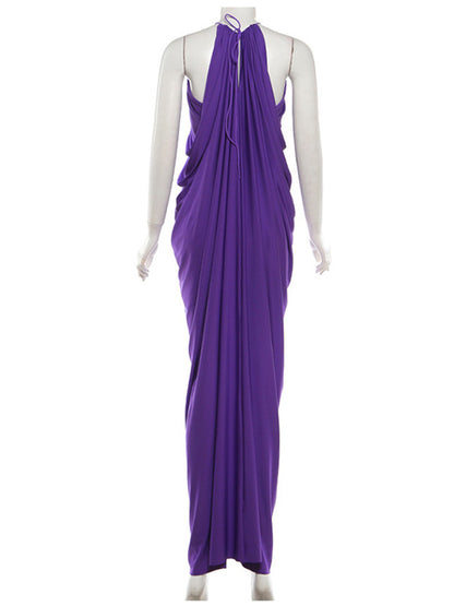Joskaa Ruched Backless Sleeveless Bodycon Dress - bodycon dress image 4
