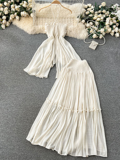 Joskaa Halter High Waist Maxi Two Piece Set - two piece set image 4
