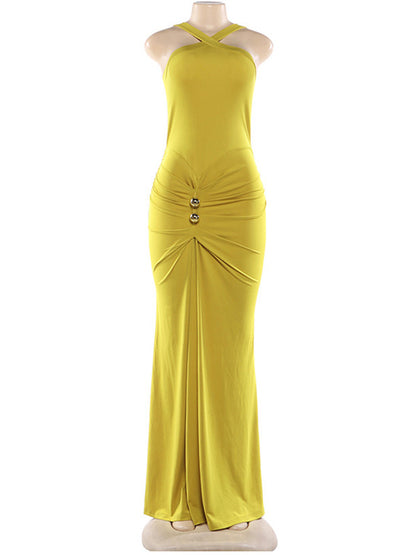 Joskaa Ruched Sleeveless Bodycon Dress - dress image 2