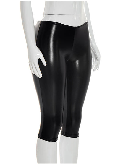 Joskaa Crop Bodycon Pants All Match Bronzing - pants image 3