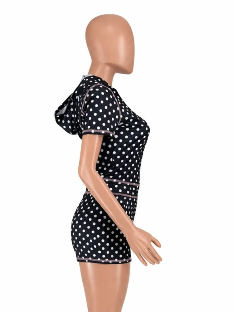 Joskaa Polka Dot Two Piece Set Print Matching Tracksuits - two piece set image 3