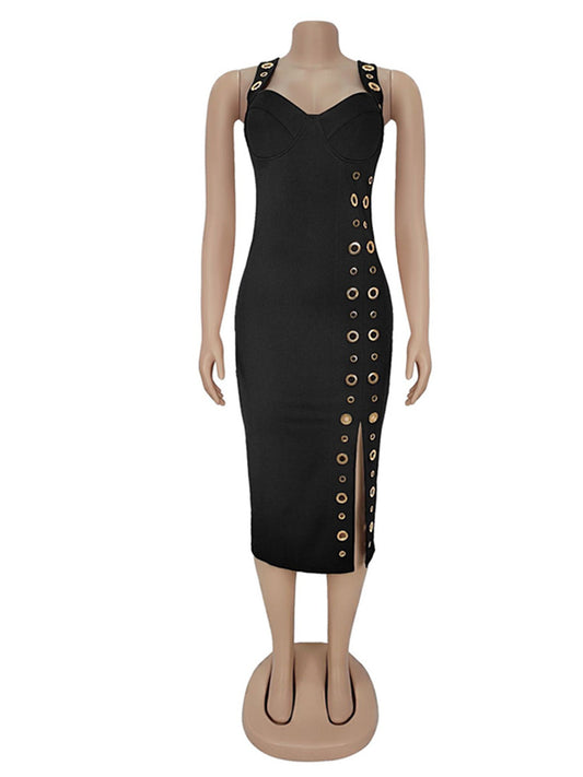 Joskaa Bodycon Dress Fall Elegant Button - dress image 2