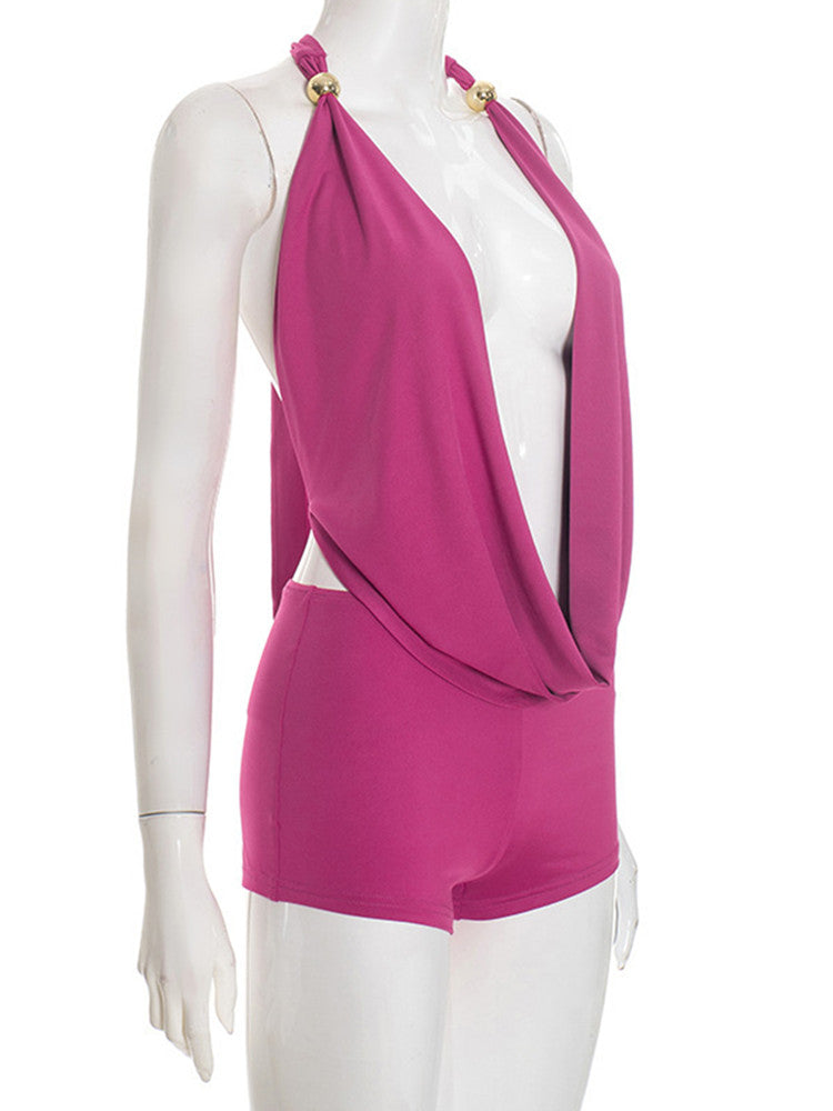 Joskaa Backless Halter Two Piece Set - two piece set image 3