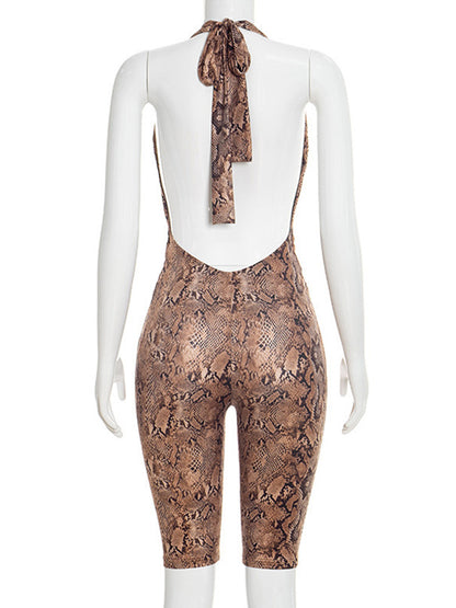 Joskaa Backless Halter Bodycon Romper - romper image 4