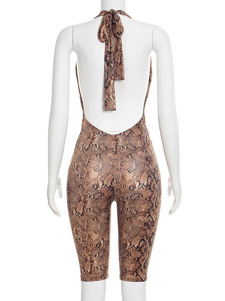 Joskaa Backless Halter Bodycon Romper - romper image 4