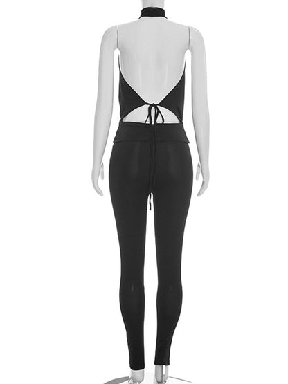Joskaa Backless Halter Two Piece Set - two piece set image 4