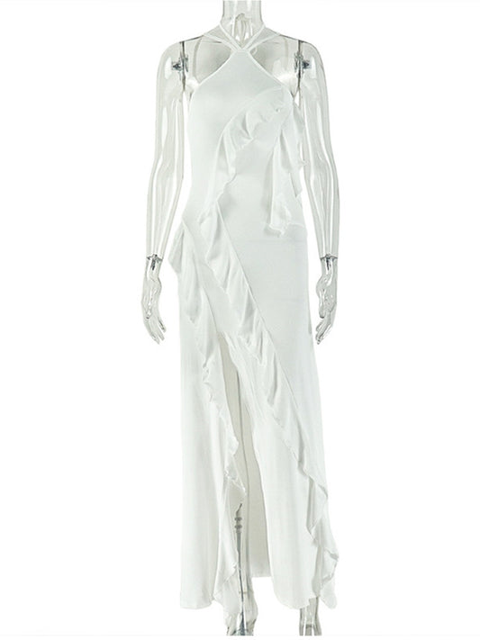 Joskaa Backless Halter Bodycon Maxi Dress - maxi dress image 2