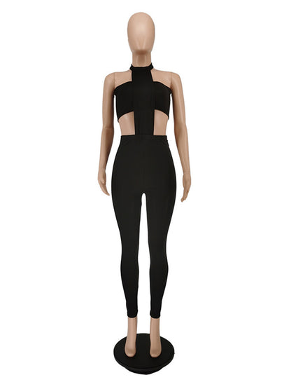 Joskaa Backless Halter Strapless Bodycon Two Piece Set - two piece set image 2