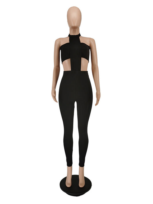 Joskaa Backless Halter Strapless Bodycon Two Piece Set - two piece set image 2