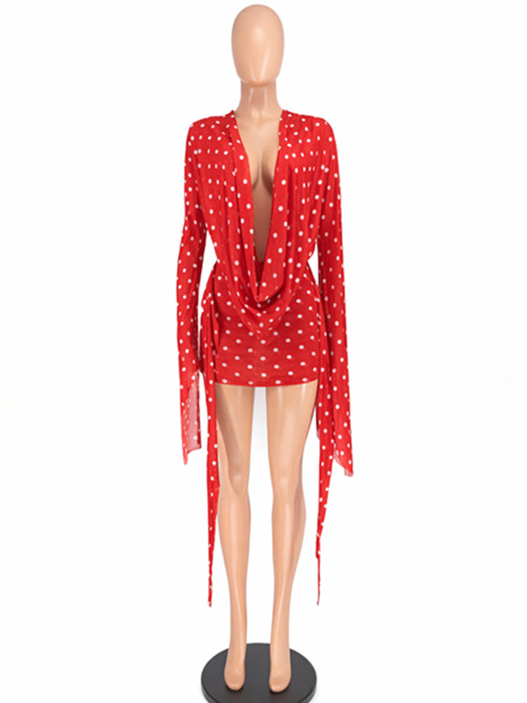 Joskaa Polka Dot Backless Mini Dress - mini dress image 4