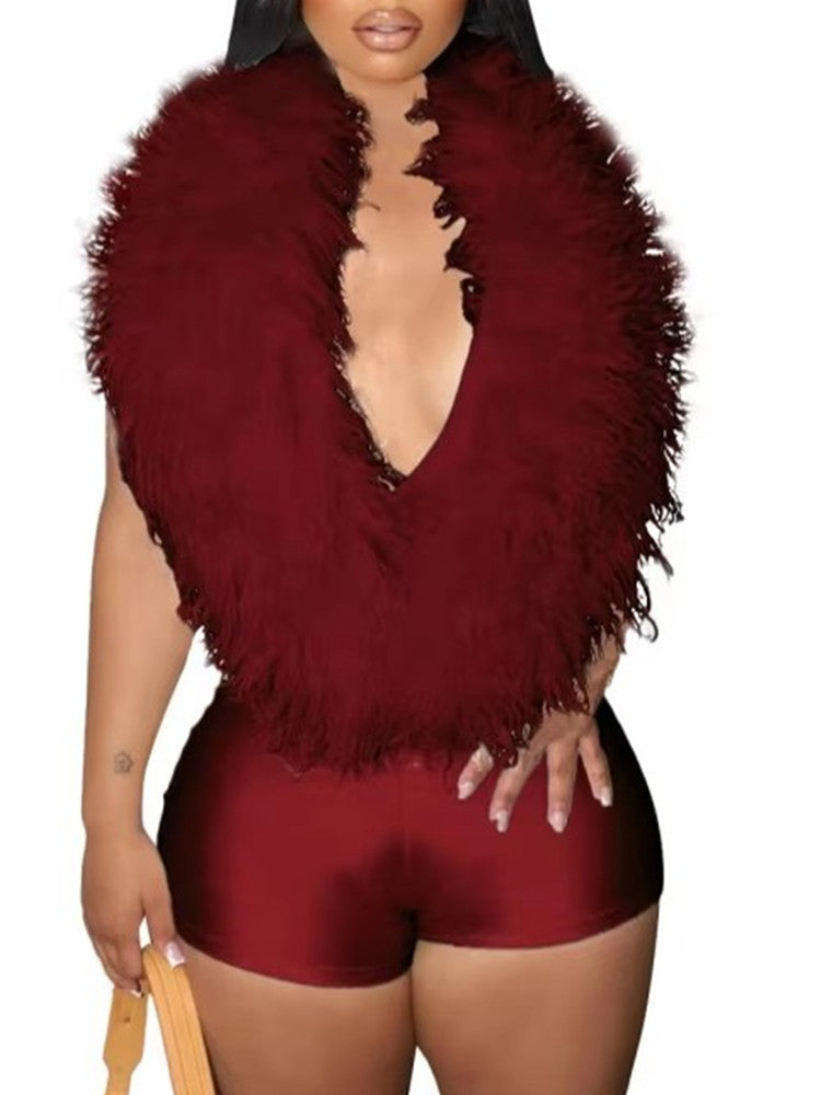 Joskaa Backless Halter Bodycon Romper - romper image 8