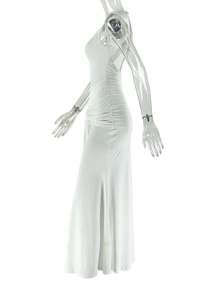 Joskaa Ruched Backless Sleeveless Bodycon Dress - bodycon dress image 3