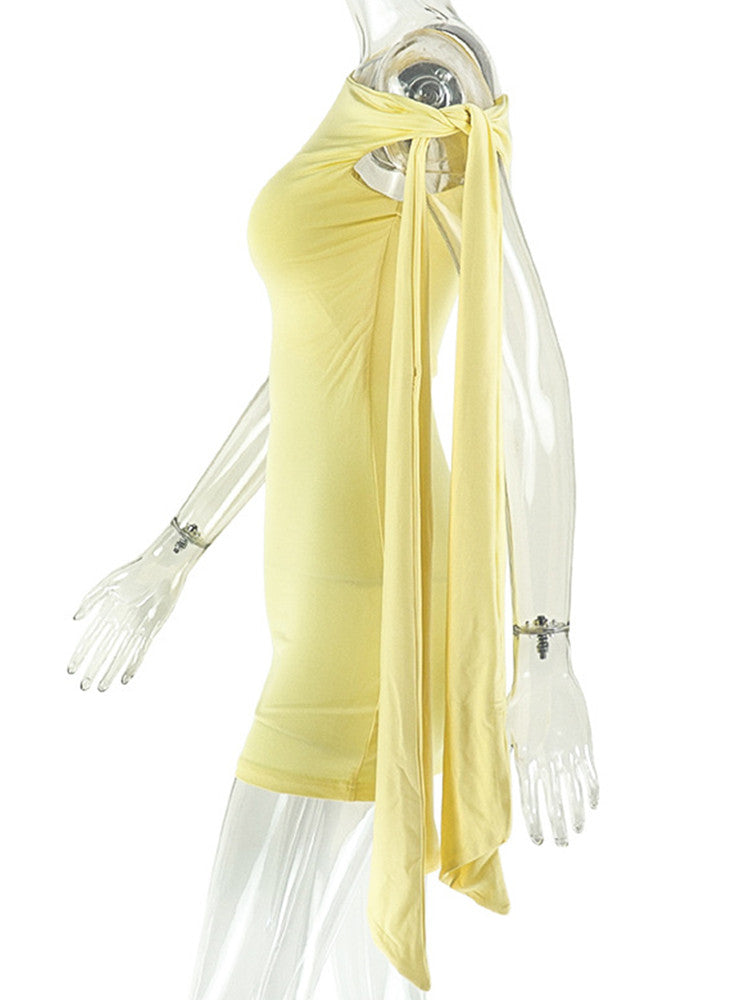 Joskaa Ruched Sleeveless Bodycon Mini Dress - mini dress image 3