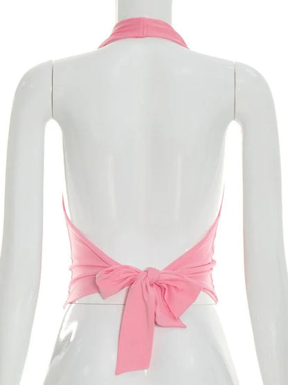 Joskaa Backless Halter Sleeveless Crop Top - top image 5