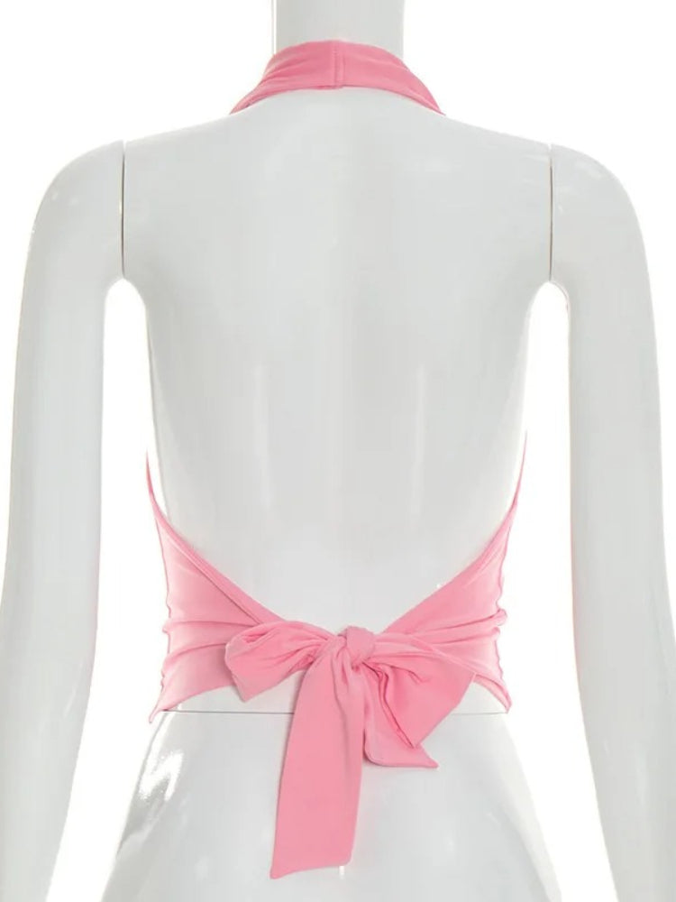 Joskaa Backless Halter Sleeveless Crop Top - top image 5