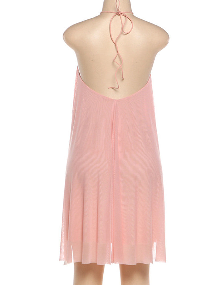Joskaa Backless Halter Strapless Mini Dress - mini dress image 4