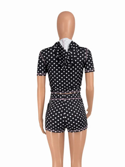 Joskaa Polka Dot Two Piece Set Print Matching Tracksuits - two piece set image 4