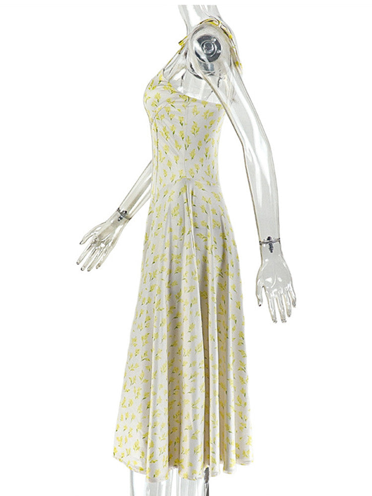 Joskaa Floral Print Backless Bodycon Dress - bodycon dress image 3
