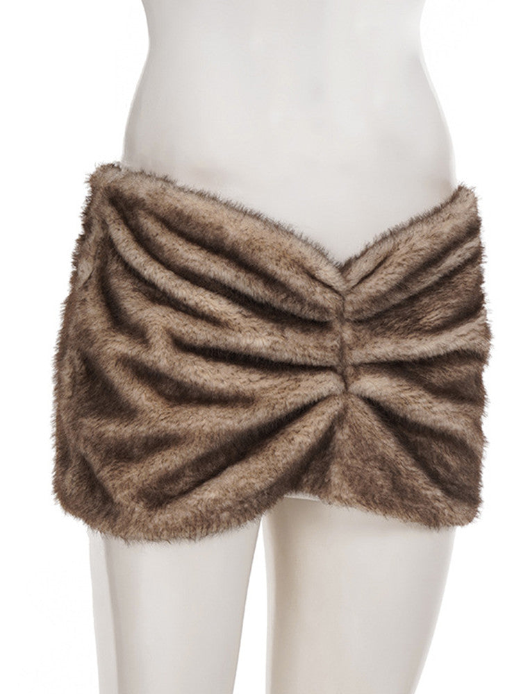 Joskaa Zip Up Bodycon Pleated Mini Skirt - skirt image 4