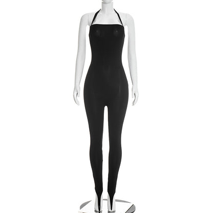 Joskaa Backless Halter Sleeveless Bodycon Romper - romper image 5
