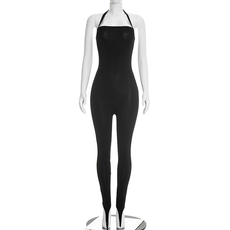 Joskaa Backless Halter Sleeveless Bodycon Romper - romper image 5