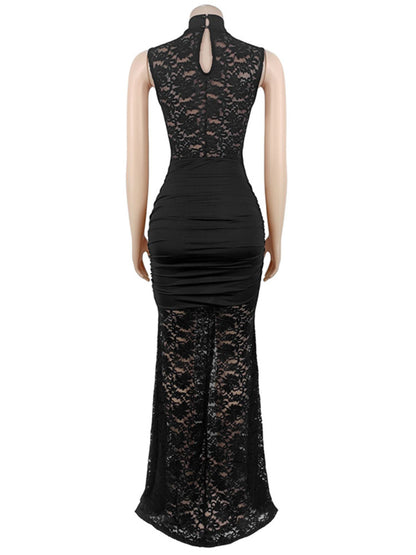Joskaa Lace Cutout Sleeveless Bodycon Maxi Dress - maxi dress image 6