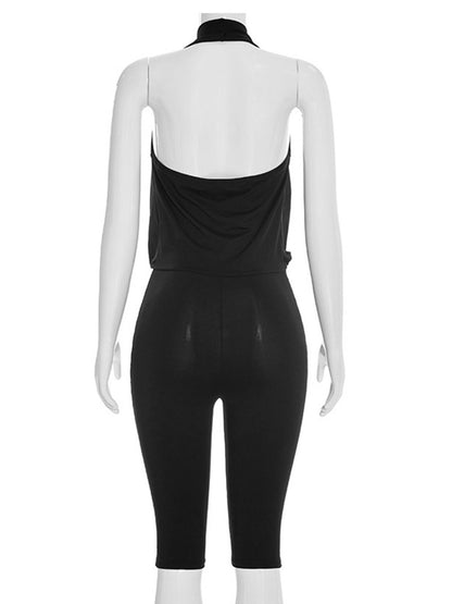 Joskaa Backless Halter Bodycon Romper - romper image 4