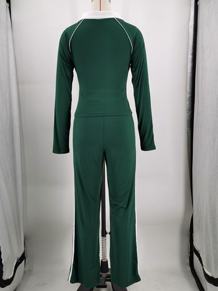 Joskaa Long Sleeve High Waist Two Piece Set - two piece set image 4