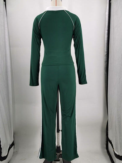 Joskaa Long Sleeve High Waist Two Piece Set - two piece set image 4
